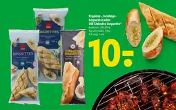 Krydder-, hvidløgs- baguettes eller 365 Ciabatta baguette
