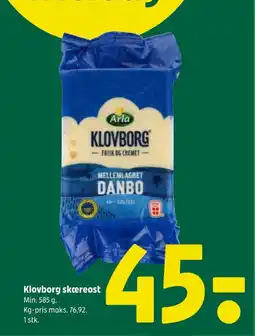 Coop 365 Klovborg skæreost tilbud