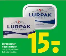 Coop 365 Lurpak smør eller smørbar tilbud