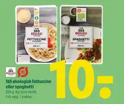 Coop 365 365 økologisk fettuccine eller spaghetti tilbud