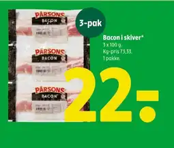 Coop 365 Bacon i skiver tilbud