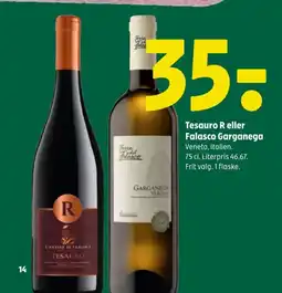 Coop 365 Tesauro R eller Falasco Garganega tilbud