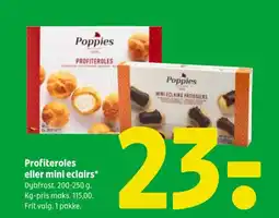 Coop 365 Profiteroles eller mini eclairs tilbud