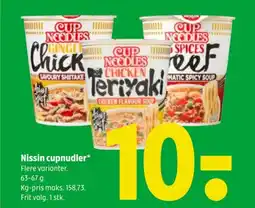 Coop 365 Nissin cupnudler tilbud