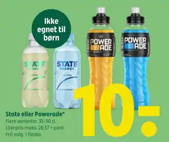 Coop 365 State eller Powerade tilbud