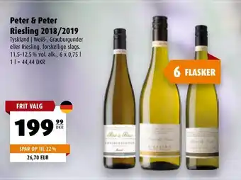Scandinavian Park Peter & Peter Riesling 2018/2019 tilbud
