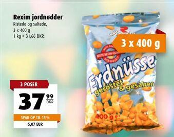 Scandinavian Park Rexim jordnødder tilbud