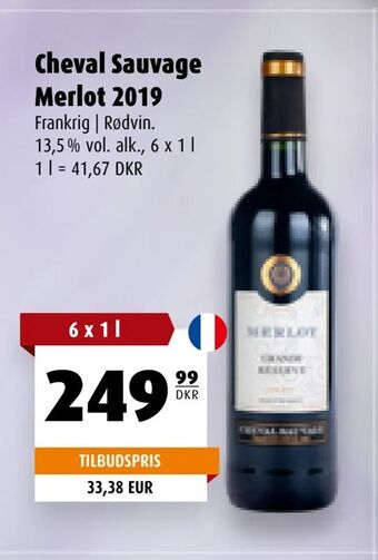 Cheval Sauvage Merlot 2019