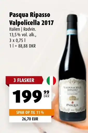 Scandinavian Park Pasqua Ripasso Valpolicella 2017 tilbud