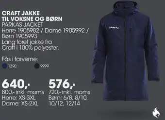 Sportigan Craft Jakke Til Voksne Og Børn 70 Inkl.Moms tilbud