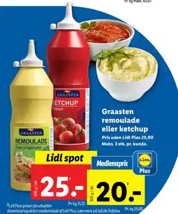 Lidl Graasten remoulade eller ketchup tilbud