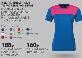 Sportigan Kempa Spilletrøje Til Voksne Og Børn 200 Inkl. Moms tilbud