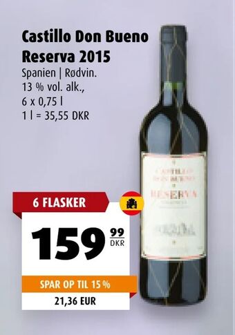 Scandinavian Park Castillo Don Bueno Reserva 2015 tilbud