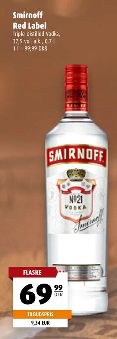 Scandinavian Park Smirnoff Red Label tilbud