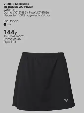 Sportigan Victor Nederdel Til Damer Og Piger 180 Inkl.Moms tilbud