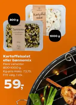 SuperBrugsen Kartoffelsalat eller bønnemix tilbud