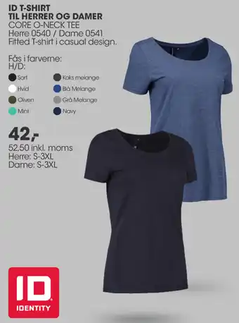 Sportigan ID T-Shirt Til Herrer Og Damer tilbud