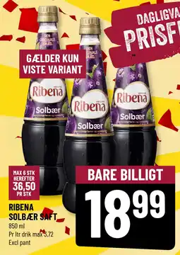 Løvbjerg RIBENA SOLBÆR SAFT tilbud