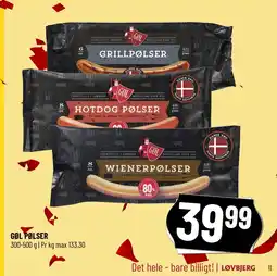 Løvbjerg GØL PØLSER tilbud