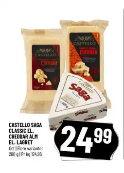 Løvbjerg CASTELLO SAGA CLASSIC EL. CHEDDAR ALM EL. LAGRET tilbud