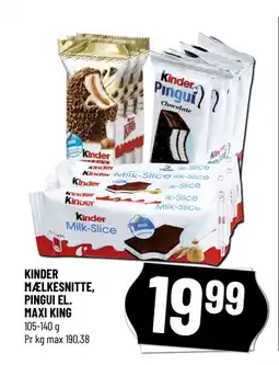 Løvbjerg KINDER MÆLKESNITTE, PINGUI EL. MAXI KING tilbud