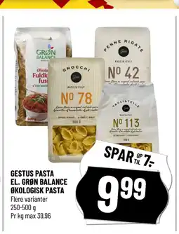 Løvbjerg GESTUS PASTA EL. GRØN BALANCE ØKOLOGISK PASTA tilbud