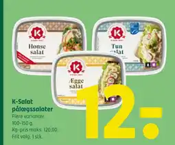 Coop 365 K-Salat pålægssalater tilbud