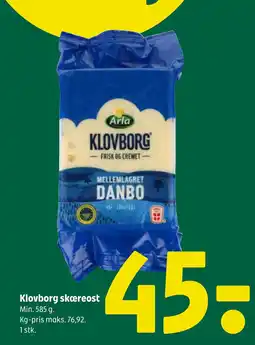 Coop 365 Klovborg skæreost tilbud
