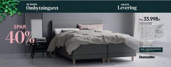 SengeSpecialisten Dunlopillo passion boxelevationsseng tilbud