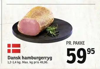 SPAR Dansk hamburgerryg tilbud