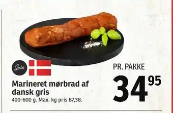 SPAR Marineret mørbrad af dansk gris tilbud