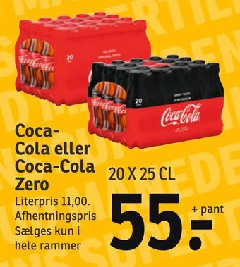 SPAR Coca- Cola eller Coca-Cola Zero tilbud