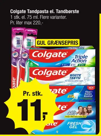 Calle Colgate Tandpasta el. Tandbørste tilbud