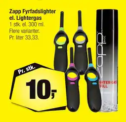 Zapp Fyrfadslighter el. Lightergas