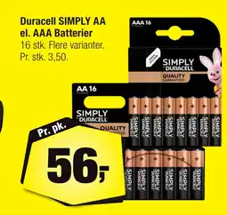Duracell SIMPLY AA el. AAA Batterier