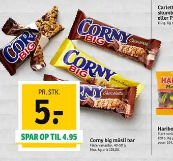 SPAR Corny big müsli bar tilbud