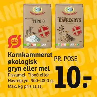 SPAR Kornkammeret økologisk gryn eller mel tilbud