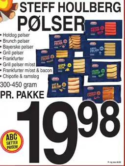 ABC Lavpris STEFF HOULBERG PØLSER tilbud