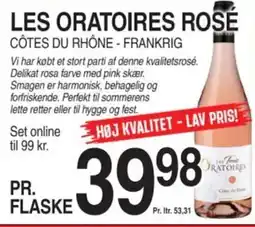 ABC Lavpris LES ORATOIRES ROSE tilbud