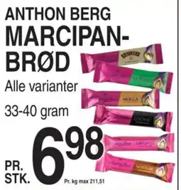ABC Lavpris ANTHON BERG MARCIPAN- BRØD tilbud