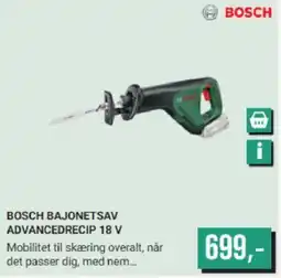 BOSCH BAJONETSAV ADVANCEDRECIP 18 V