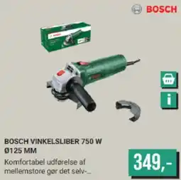 Harald Nyborg BOSCH VINKELSLIBER 750 W Ø125 MM tilbud
