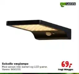 jem & fix Solcelle væglampe tilbud