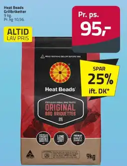 Fleggaard Heat Beads Grillbriketter 9 kg. tilbud