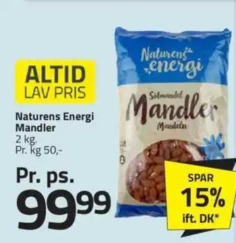 Fleggaard Naturens Energi Mandler tilbud