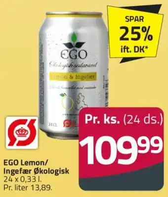 Fleggaard EGO Lemon/ Ingefær Økologisk tilbud