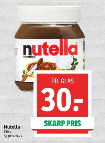 SPAR Nutella tilbud