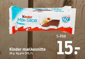 Kinder mælkesnitte