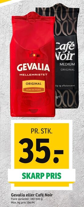 SPAR Gevalia eller Café Noir tilbud