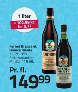 Fleggaard Fernet Branca el. Branca Menta tilbud